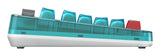 8BitDo Retro 87 Mechanical Keyboard Clear Blue – Tastatur set fra venstre side