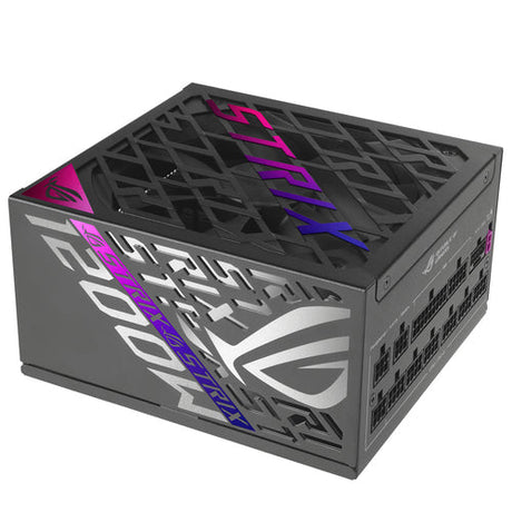 ASUS ROG Strix 1200P Gaming E – 1200 W Platinum PSU – RGB-belysning og blæsergitter