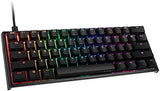 Ducky One 3 – klassisches Schwarz/Weiß Nordic – Mini 60 % – Kirschrot