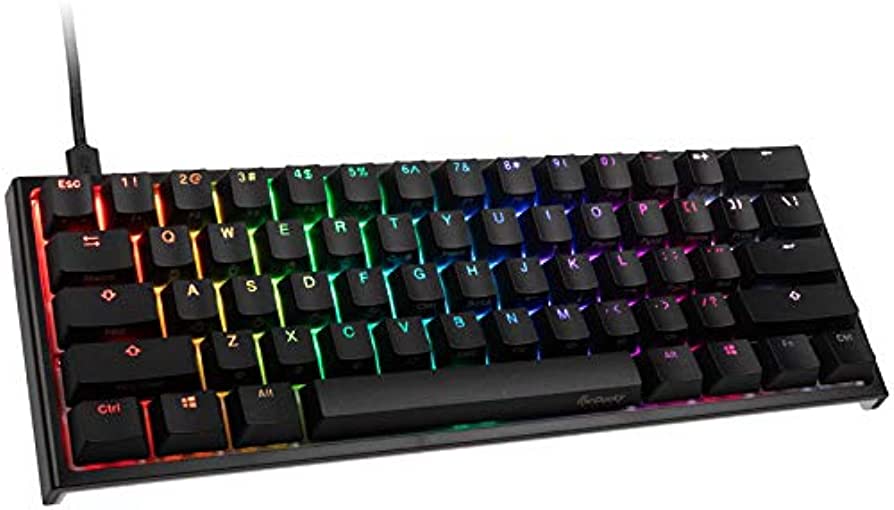 Ducky One 3 – klassisches Schwarz/Weiß Nordic – Mini 60 % – Kirschbraun