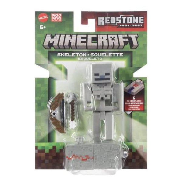 Minecraft Redstone Charged Skeleton Figure