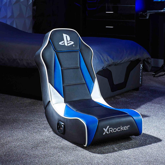 XROCKER PLAYSTATION GEIST 2.0 FLOOR ROCKER - BLACK AND BLIUE XROCKER