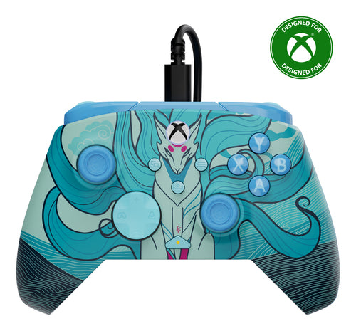 Turtle Beach Rematch Advanced Blue Kitsune – Xbox/PC – Front med motiv