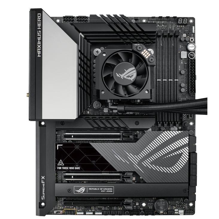 ASUS ROG RYUJIN III 360 AiO CPU Liquid Cooler w. 3.5" LCD, 3x Noctua iPPC 2000 PWM 120mm (AM5 comp.) ASUS