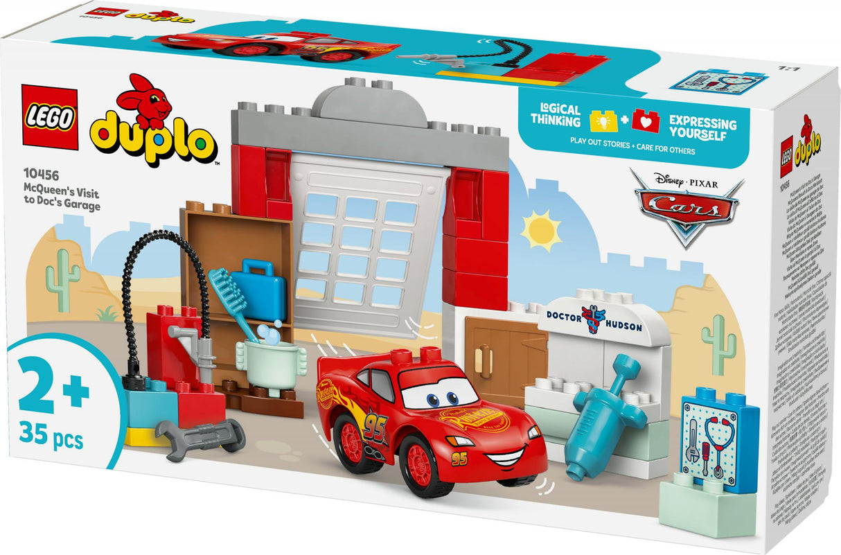 LEGO 10456 DUPLO Disney McQueen's Visit to Doc's Workshop, Construction Toy LEGO