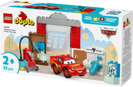 LEGO 10456 DUPLO Disney McQueen's Visit to Doc's Workshop, Construction Toy LEGO