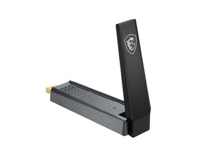 MSI AX1800 – Wi-Fi 6 USB-adapter med holder – adapter med antenne slået op