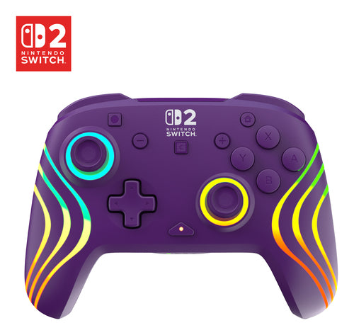Turtle Beach Afterglow Wave Wireless – Switch, lilla – Front med Switch 2-logo