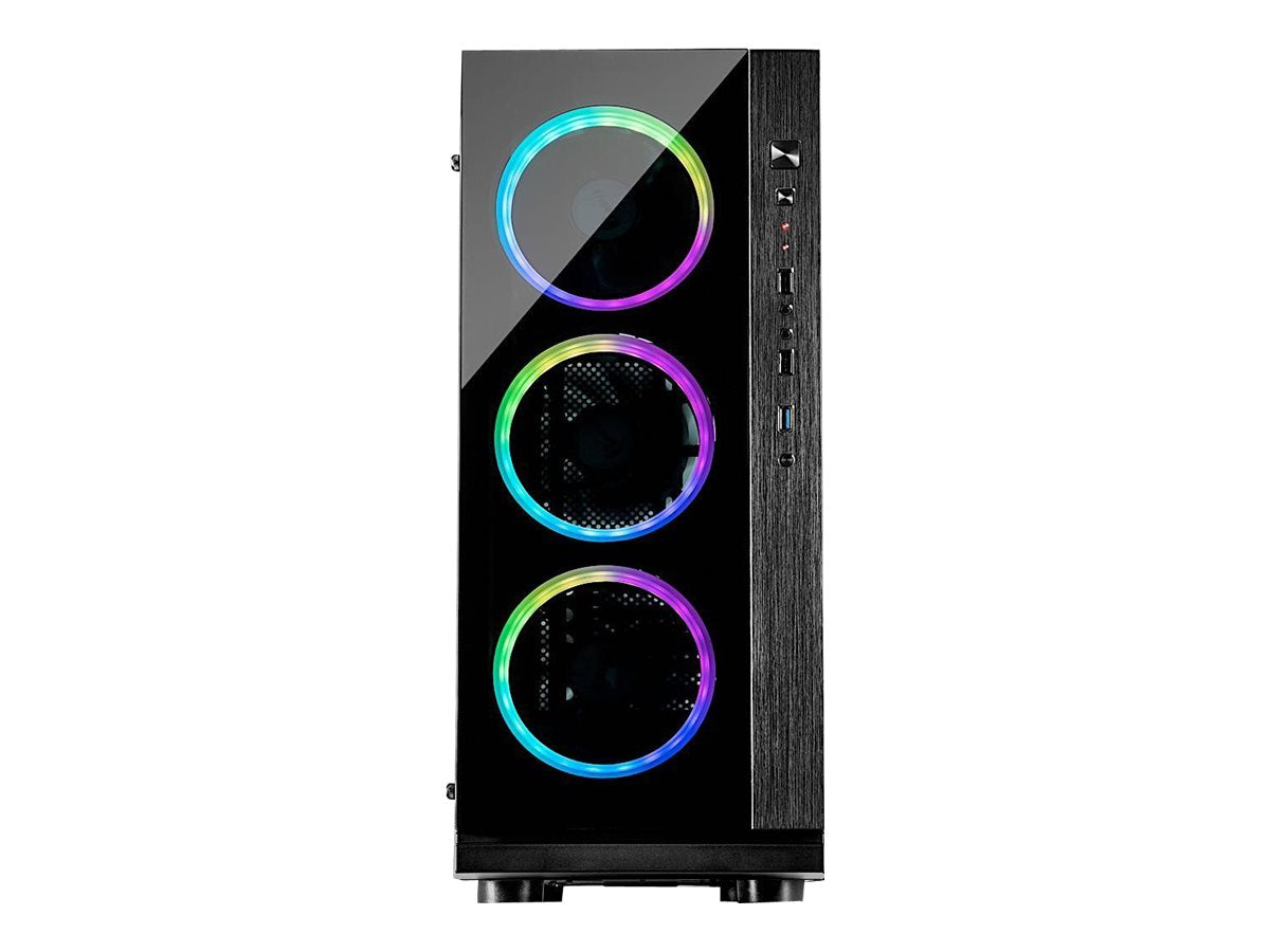 Inter-Tech W-III RGB Tower ATX Ohne Netzteil Schwarz 