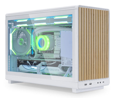 Lian Li A3- mATX-Wood edition, White, Birch, glass panel Lian Li