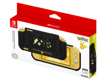 HORI Switch Lite Hybrid System Armor - Pokémon Pikachu Black & Gold HORI