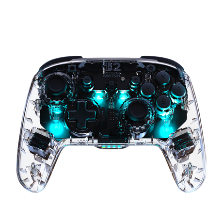 Turtle Beach Afterglow Clear Wireless – Switch-controller – Transparent trådløs controller med turkis lys