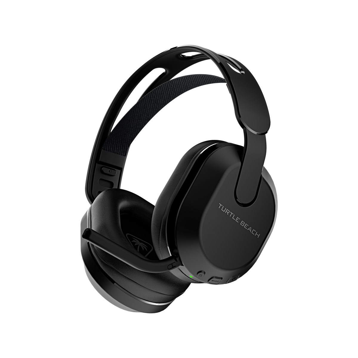 Turtle Beach Stealth 500 – PlayStation – Trådløst headset – Sort – headset skråt forfra
