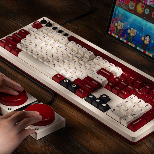 8BitDo Retro 108 Mechanical Keyboard Fami Edition – Fami-tastatur med ekstraknapper