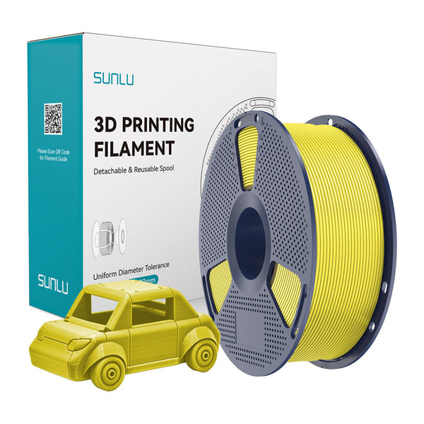 Sunlu PETG filament – gul, 1,75 mm, 1 kg