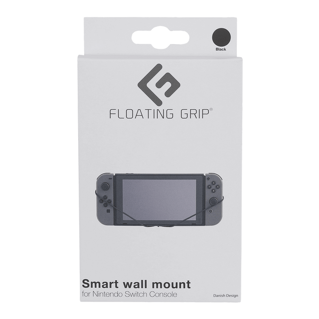 Nintendo Switch Console wall mount by FLOATING GRIP®, Black