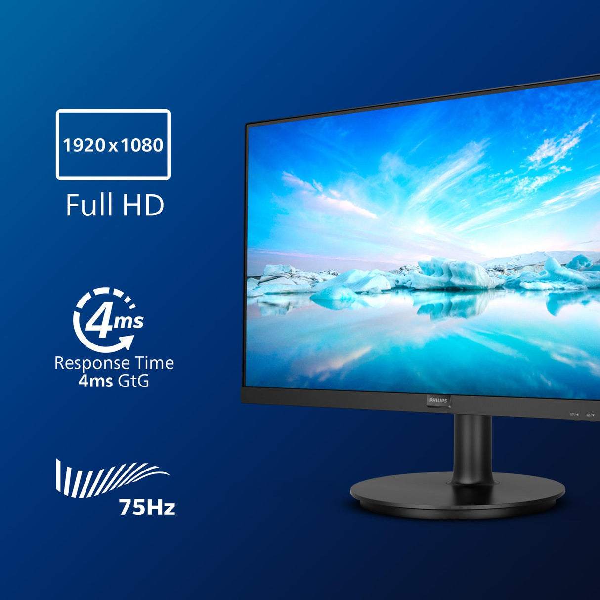 Philips V-line 271V8LA 27 1920 x 1080 (Full HD) VGA (HD-15) HDMI 75Hz Philips