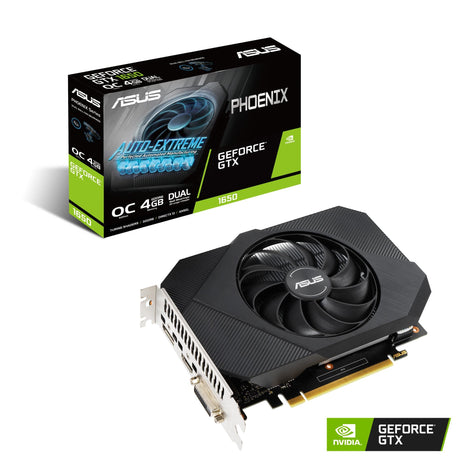 ASUS GeForce GTX 1650 4GB GDDR6 PHOENIX OC with 6-pin power connector ASUS