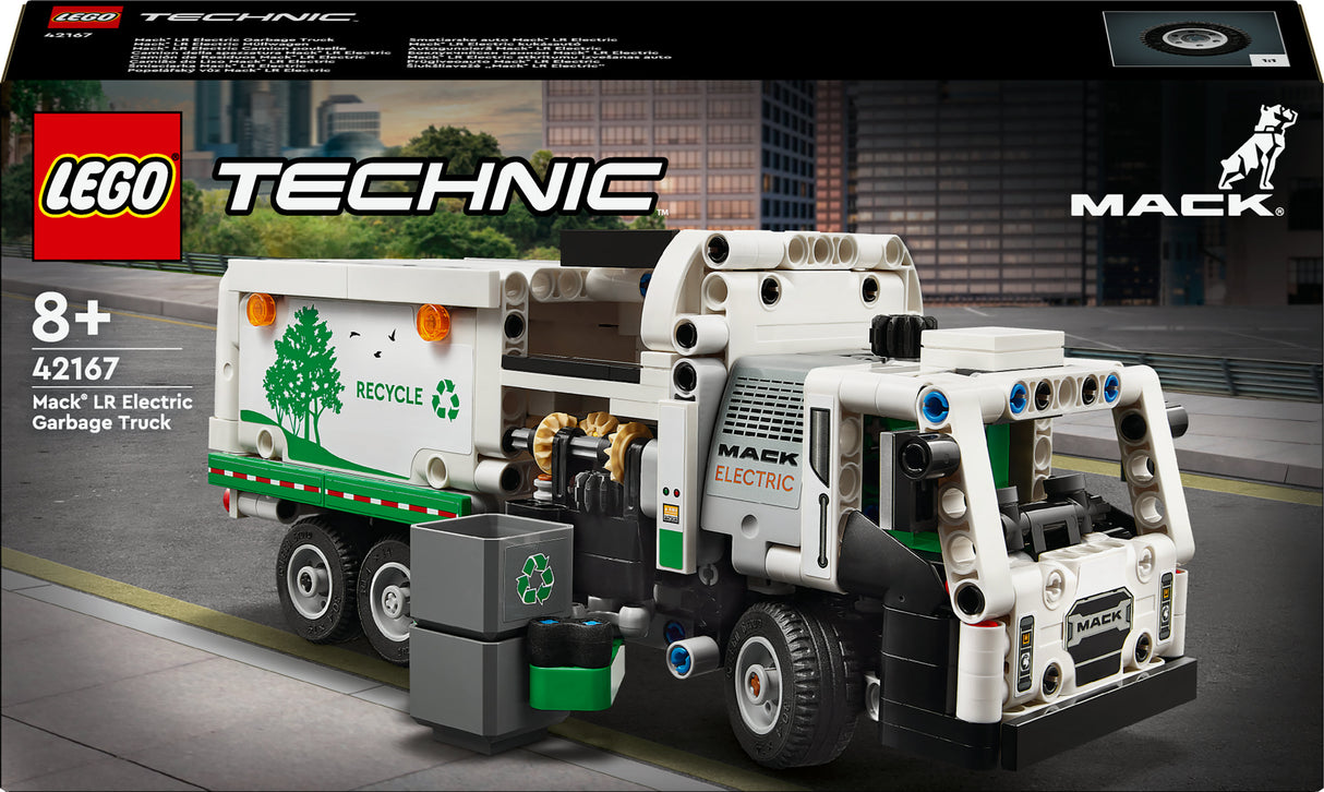 LEGO 42167 Technic Mack LR Electric Garbage Truck, construction toy LEGO