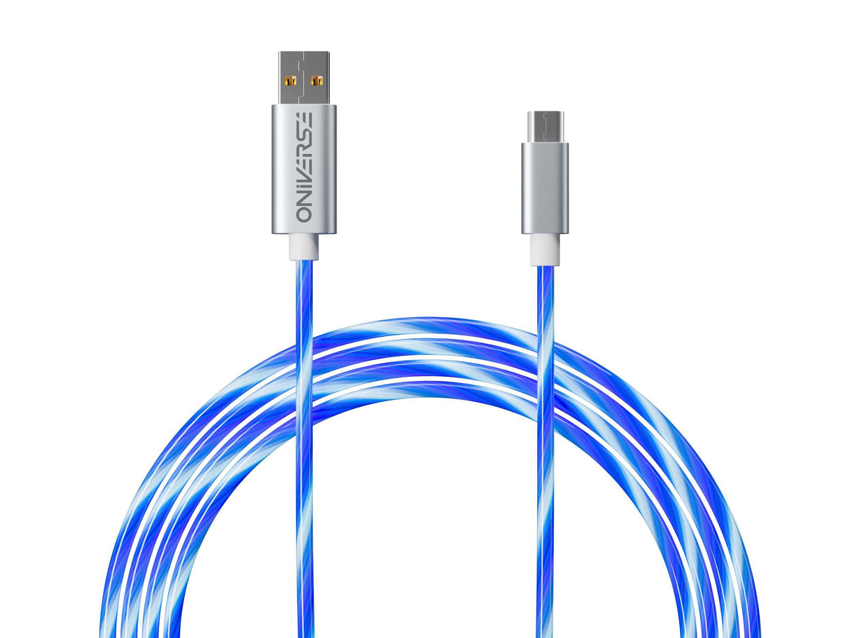 Oniverse Micro Usb Charge Cable With Led, 2 Meters - White ONIVERSE