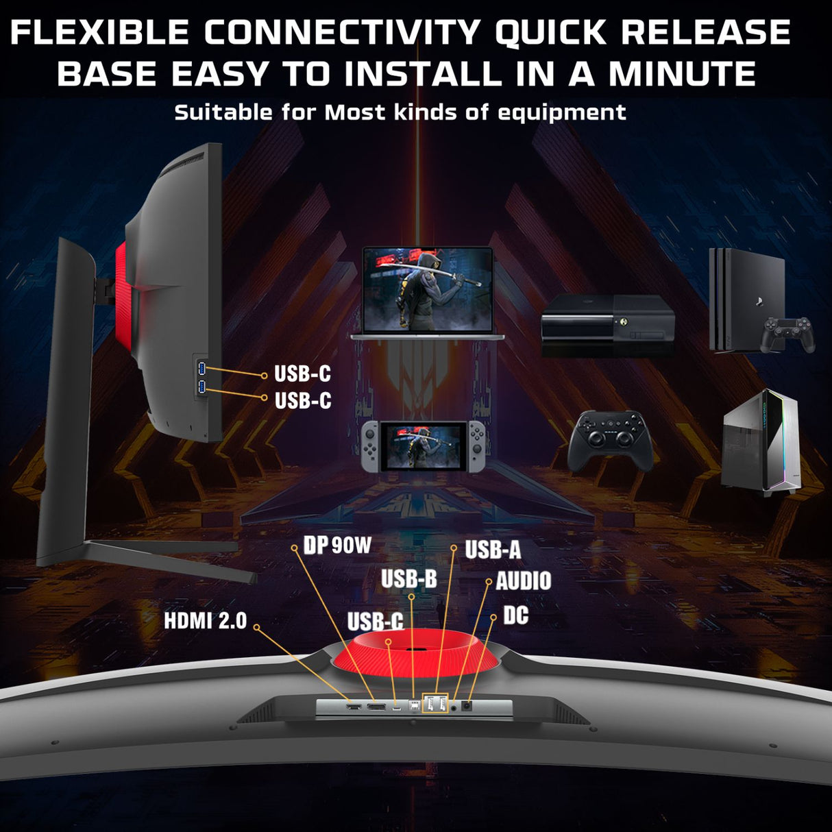 TWISTED MINDS CURVE GAMING MONITOR 49" 5K/2K - 75HZ TWISTED MINDS