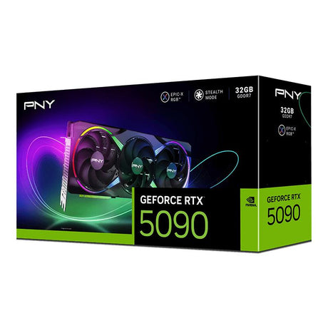 PNY GeForce RTX5090 32GB ARGB Overclocked Triple Fan PNY