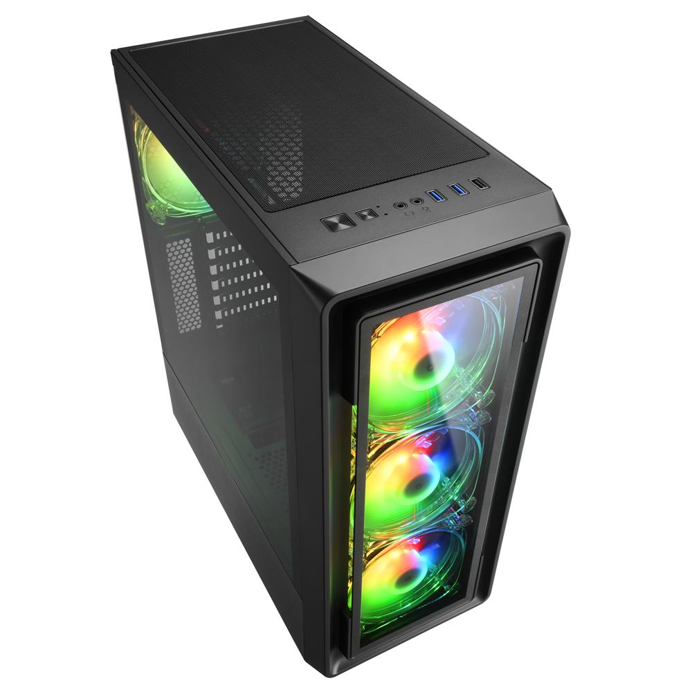 Sharkoon TK4 RGB, tower case (black, tempered glass) Sharkoon