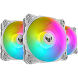 ASUS TUF Gaming TF120 ARGB case fan White Edition 3IN1 – kabinetblæser – Hvid – 3-pak