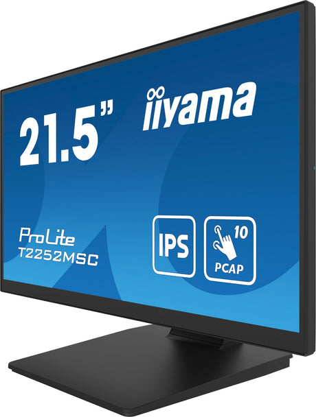 iiyama ProLite T2252MSC-B2 22 1920 x 1080 (Full HD) HDMI DisplayPort 60Hz Iiyama