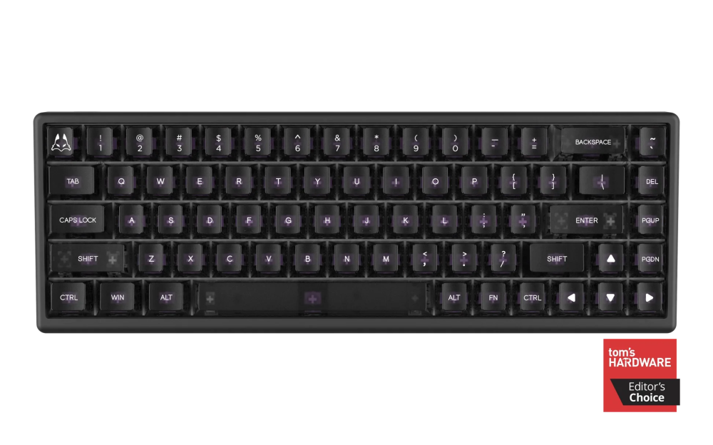 Arbiter - Polar 65 HE - Phantom Black - SF 65% - Fuji Dual-Rail Magnetic Switches [36g] Linear - ISO Nordic layout