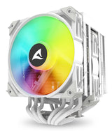 Sharkoon A60 RGB White 260W TDP 6-Heatpipe Dual Tower Dual 120mm PWM FDB ARGB CPU Air Cooler Sharkoon