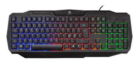 Deltaco GAM-129 - Gaming Tastatur - Mus - Headset - USB - RGB - Sort DELTACO