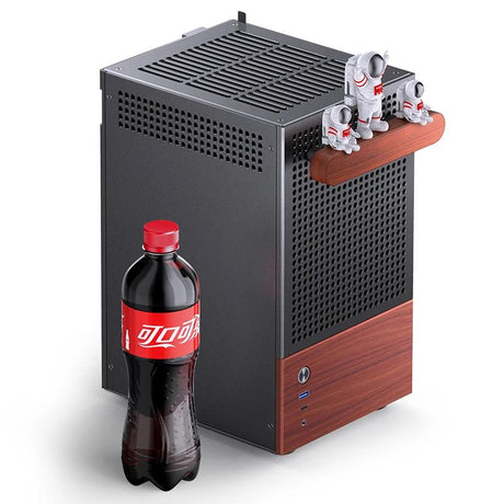 Jonsbo T6 Mini-Tower, Mini-ITX, Tempered Glass, Wood - Black Dongguan Sibositong Industrial Co., Ltd. (Jonsbo)
