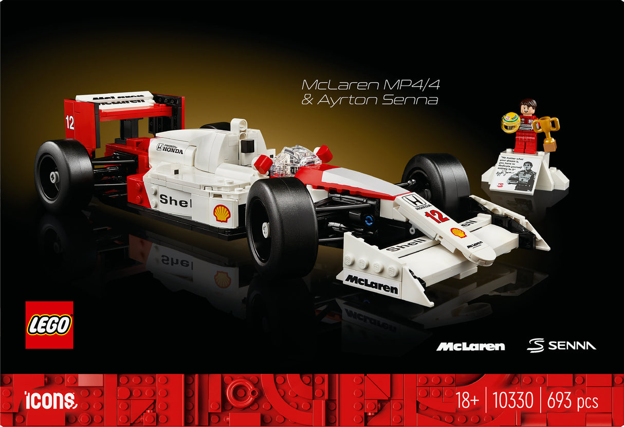 LEGO 10330 Icons McLaren MP4/4 & Ayrton Senna, construction toy LEGO