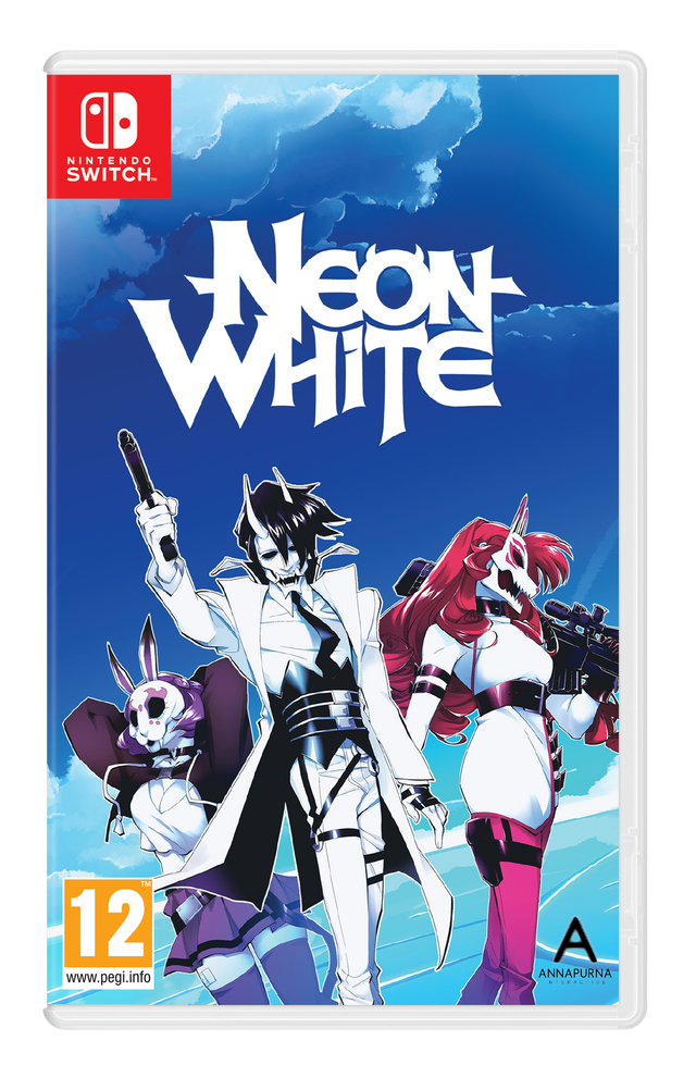 Neon White fysisk Nintendo Switch-spilæske