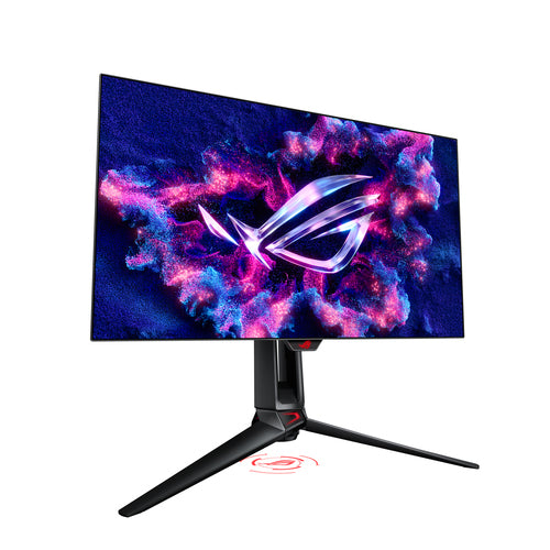 ASUS ROG Swift OLED PG27AQDP – set skråt forfra (vinkel 2)