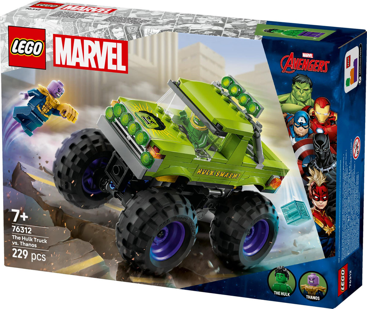 LEGO 76312 Marvel Super Heroes Marvel Hulk Truck vs. Thanos LEGO