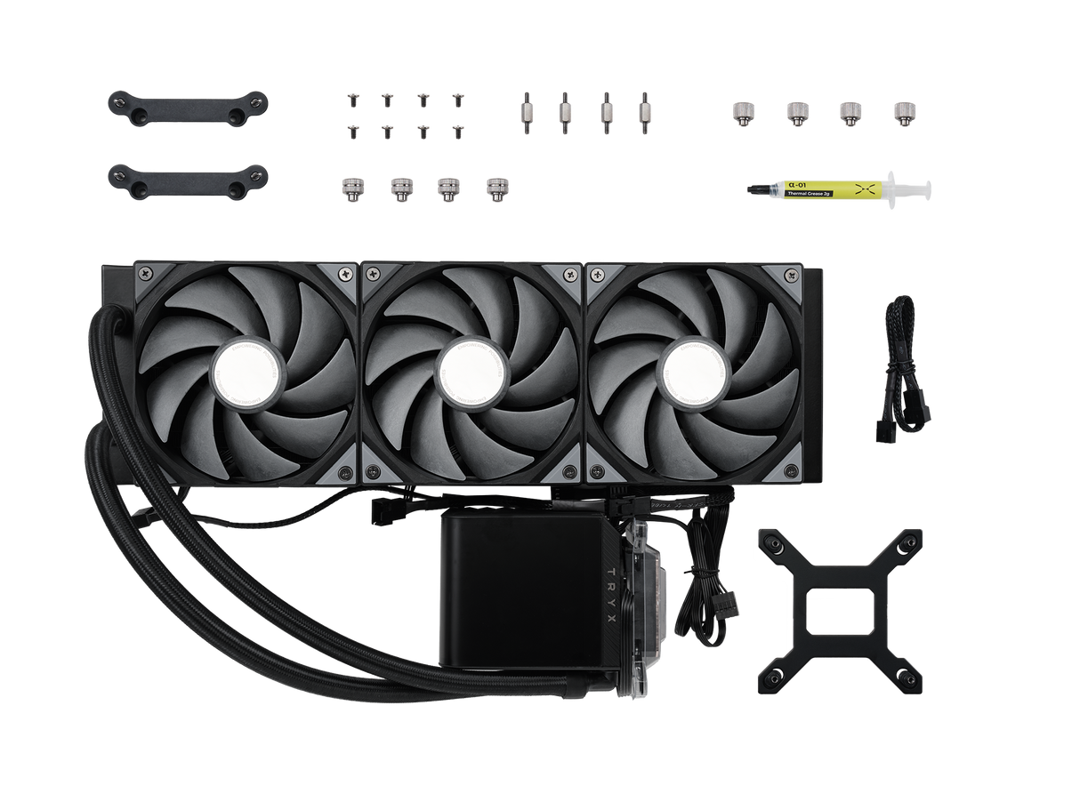 TRYX PANORAMA 360mm AIO Liquid Cooler Sort TRYX