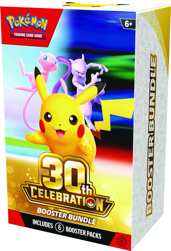Pokémon TCG 30th Celebration – Booster Bundle – 6 pakker – boosteræske set fra højre