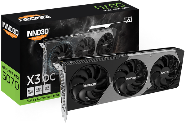 INNO3D GeForce RTX 5070 X3 OC – 12 GB GDDR7