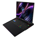 MSI Raider 18 Max HX A2WJ-1425FRY – skærm og kabinet fra siden