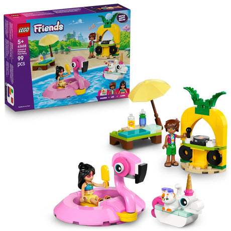 LEGO 42658 Friends Pool Party with Unicorn and Flamingo LEGO