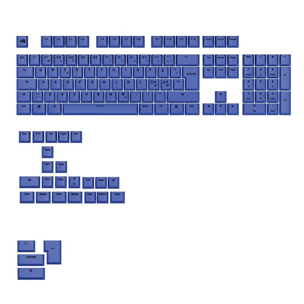 Glorious GPBT Basics Tastenkappen Mana Blue - (131 Stück)