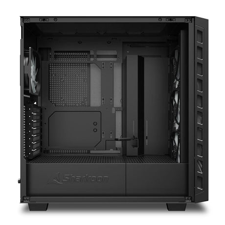 Sharkoon Rebel C80M RGB Black Mesh Airflow 4x 120mm ARGB PWM Fans USB-C Dual 360mm Radiator ATX Gaming PC Case Sharkoon