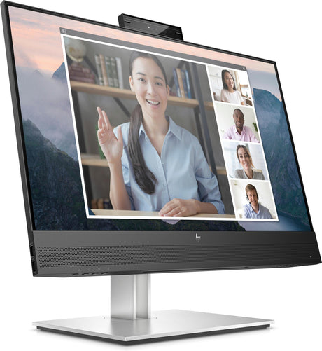 HP E24mv G4 Conferencing Monitor 23.8 1920 x 1080 (Full HD) VGA (HD-15) HDMI DisplayPort 60Hz Pivot Skærm Hewlett-Packard