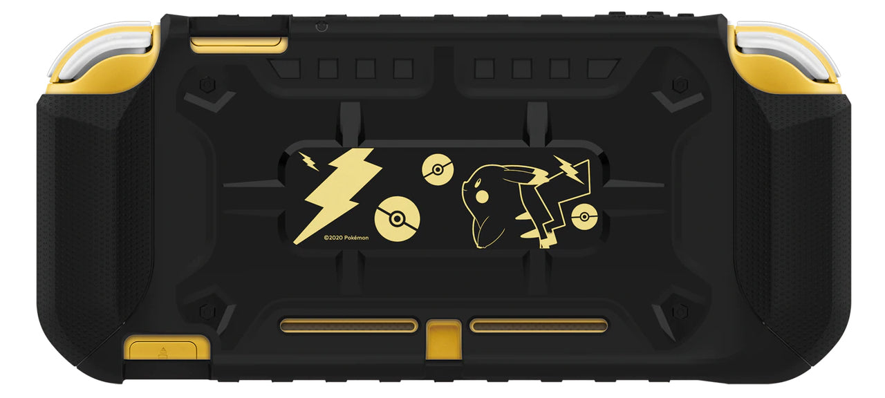 HORI Switch Lite Hybrid System Armor - Pokémon Pikachu Black & Gold HORI