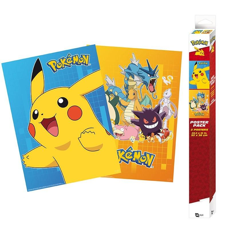POKEMON - Set 2 Posters - Colourful Characters (52x38) Abysse