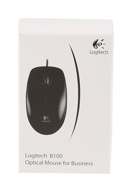 Logitech - B100 800dpi Optical High Quality Wired USB Mouse