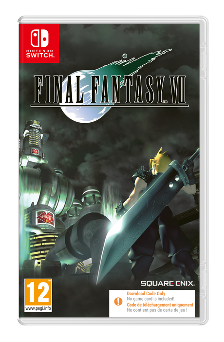 Final Fantasy VII Switch Code in a Box – Æske med downloadkode