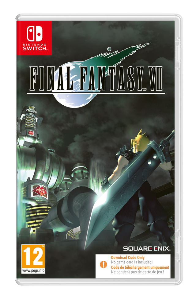 Final Fantasy VII Switch Code in a Box – Æske med downloadkode